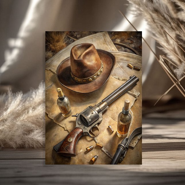 Papier Mousseline Ouest sauvage ouest cowboy casquette shérif fourni (Western wild west cowboy hat sheriff supplies tissue paper)