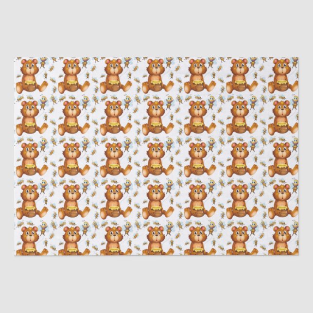 Papier Mousseline Ours en miel (Recto)