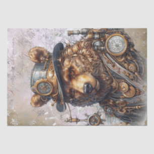Papier Mousseline Ours Grizzly Steampunk