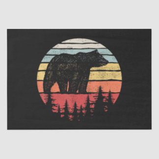 Papier Mousseline Ours Retro vintage