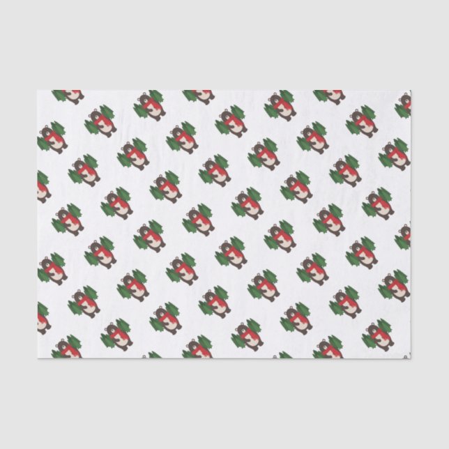 Papier Mousseline Ours Woodsy (Recto)