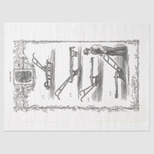 Papier Mousseline Outils de jardinage agricole vintage Catalogue Déc
