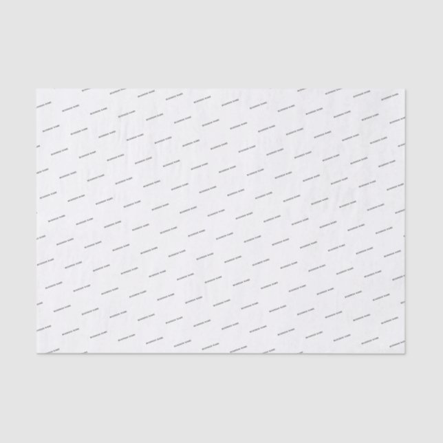 Papier Mousseline Packages personnalisés de marque professionnelle (Recto)