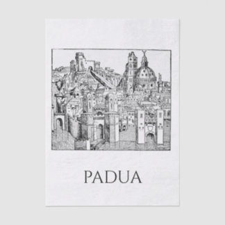 Papier Mousseline Padua Minimaliste Ciel Médiéval Art Linéaire