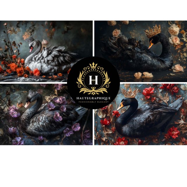 Papier Mousseline Page de découpage du collage de cygne (Créateur téléchargé)