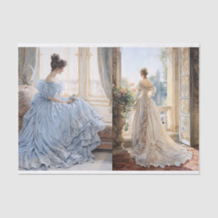 Papier Mousseline Page Régence - Tissu