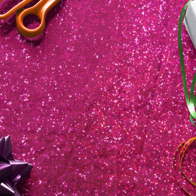 Papier Mousseline Pailleté Rose Magenta (Créateur téléchargé)
