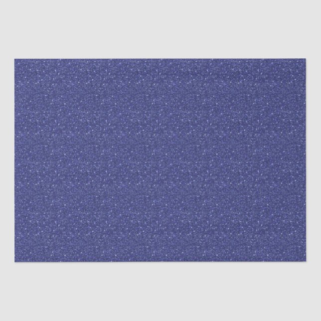 Papier Mousseline Paillettes Bleu Marine (Recto)