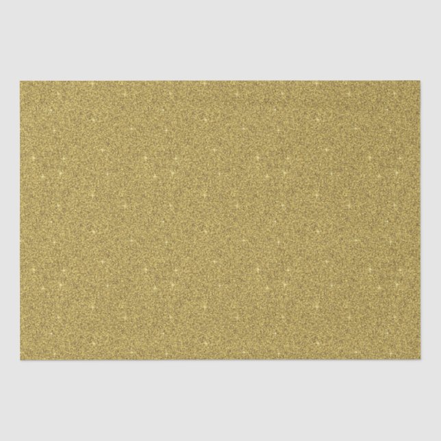 Papier Mousseline Paillettes dorées (Recto)