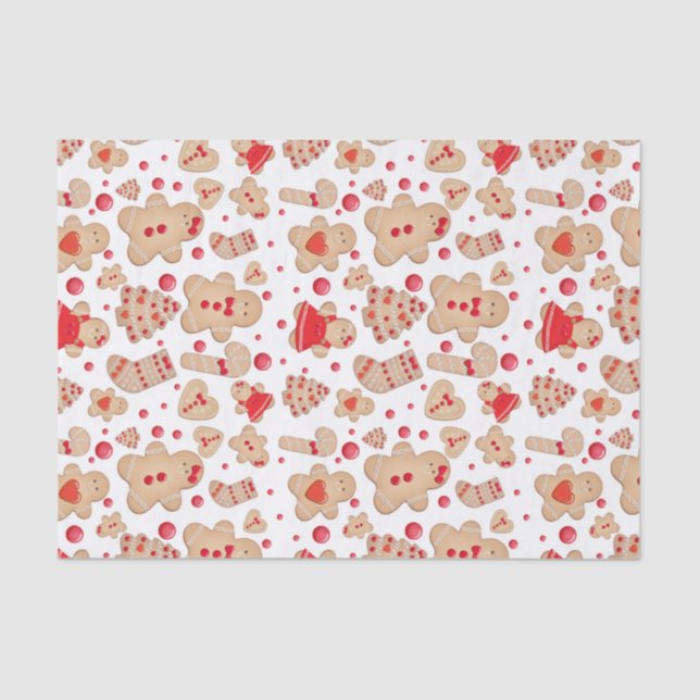 Papier Mousseline Pain d'épice Homme Baked Cookies rustique Whimsica (Recto)