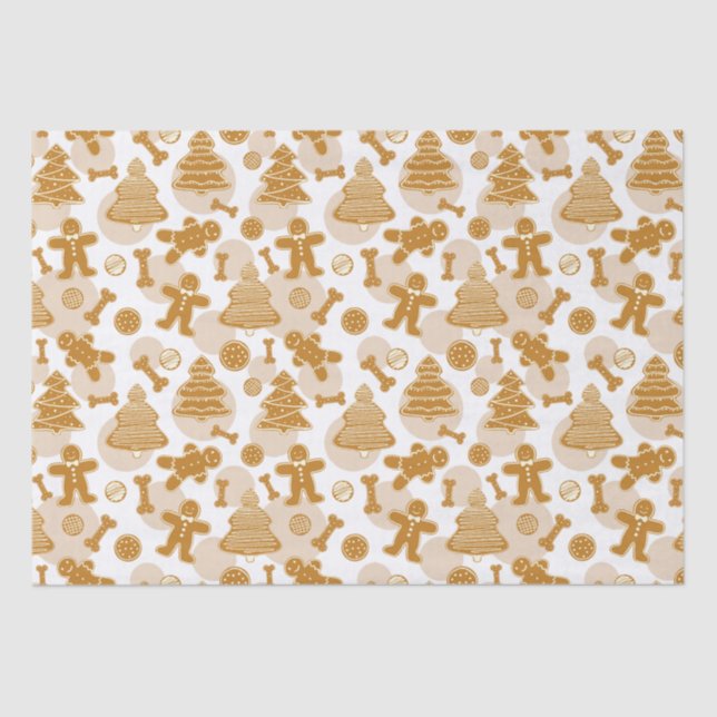 Papier Mousseline Pain d'épices Cookies avec os de chien (Recto)