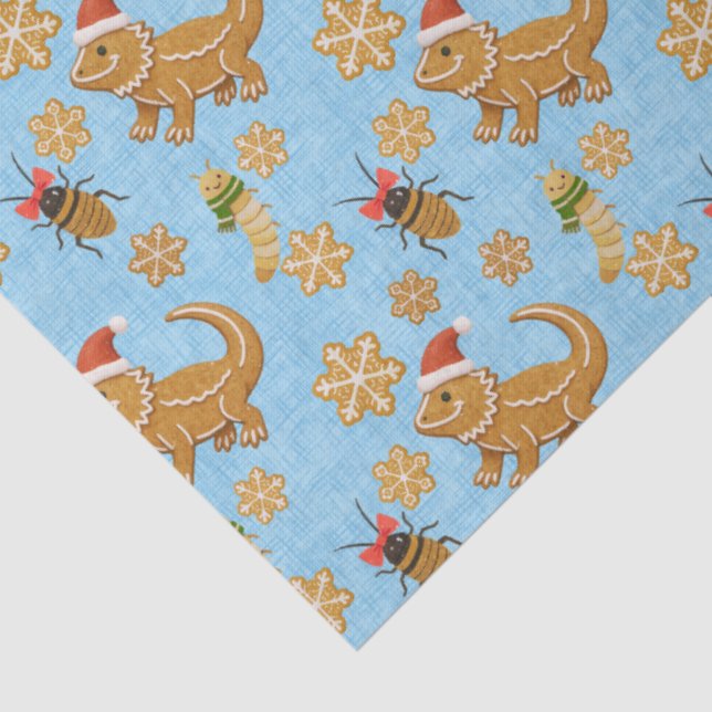 Papier Mousseline Pain d'épices Dragon de Noël (Détail)