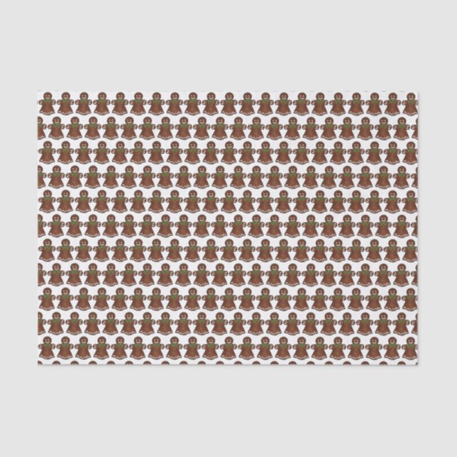 Papier Mousseline Pain d'épices Lady Christmas Cookie Holiday Baking (Recto)