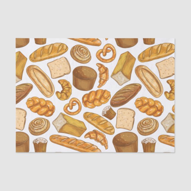 Papier Mousseline Pain, pâtisserie et boulangerie  (Recto)