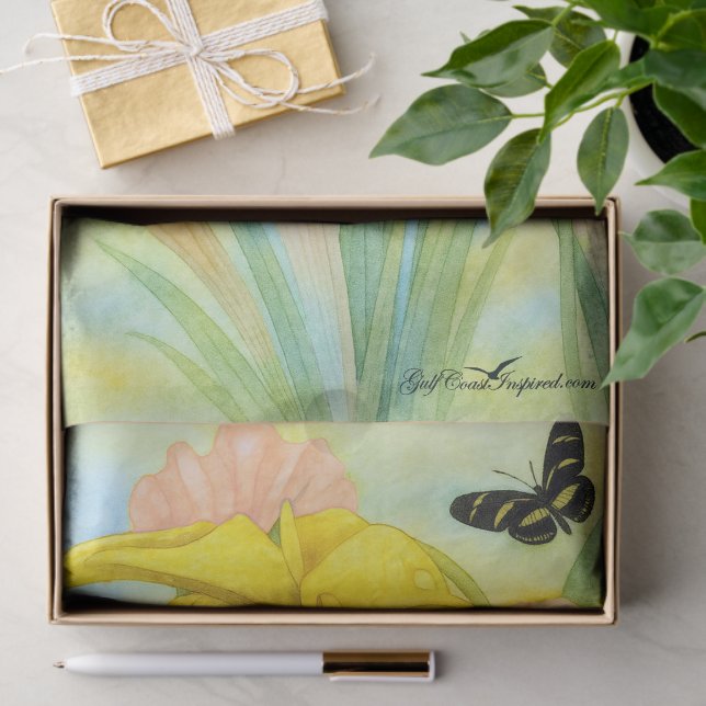 Papier Mousseline Painted Petals Pitcher Tissue Paper (Cadeau)