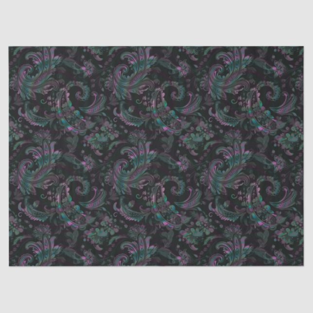 Papier Mousseline Paisley (Recto)