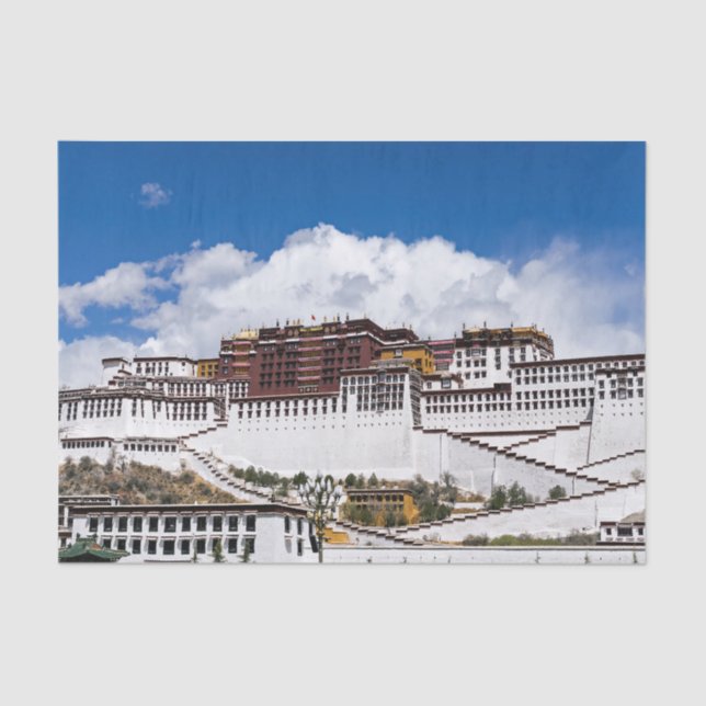 Papier Mousseline palais Potala à Lhassa - Tibet (Recto)