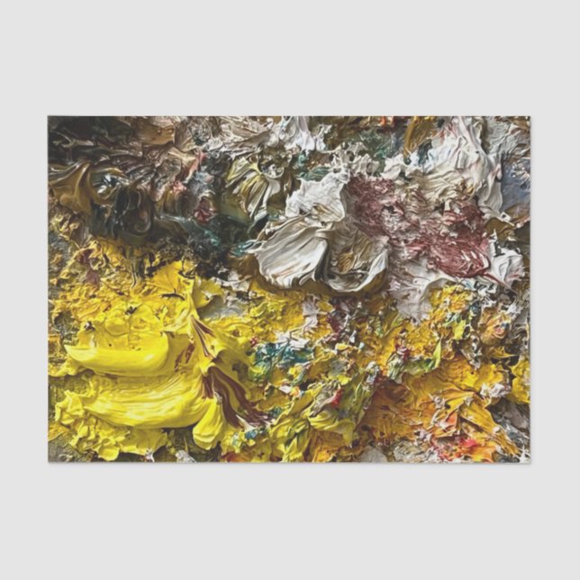 Papier Mousseline Palette de l'artiste #1 (Recto)