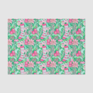 Papier Mousseline Palm Beach Aquarelle de Noël Stockage Floral