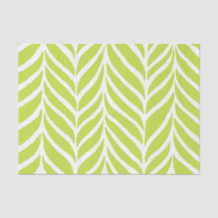 Papier Mousseline Palm Feuille Motif Chartreuse Green