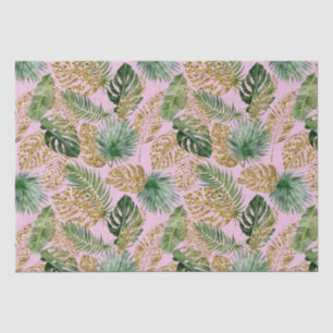 Papier Mousseline Palme tropicale moderne Feuilles Monstera Parties 