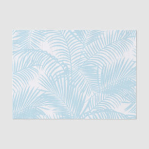 Papier Mousseline Palmier tropical moderne simple de bleus layette