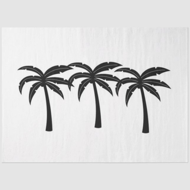 Papier Mousseline Palmiers tropicaux (Recto)