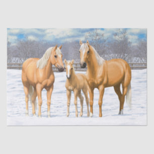 Papier Mousseline Palomino Quarter Horses