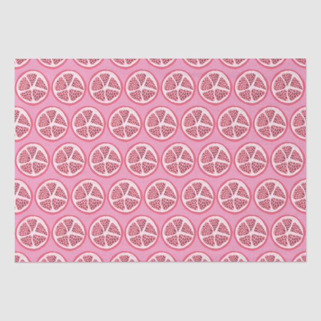 Papier Mousseline Pamplemousse rose (Recto)