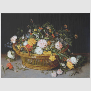 Papier Mousseline Panier de fleurs, Jan Brueghel le plus jeune