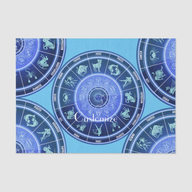 Papier Mousseline Panneau solaire Zodiac Calendrier Astrologie Thund (Recto)