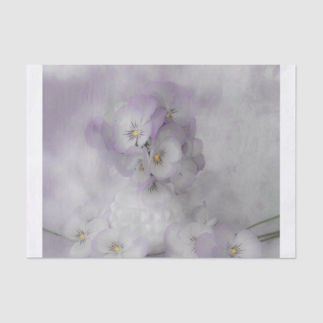 Papier Mousseline Pansies souples (Recto)