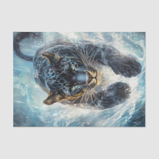 Papier Mousseline Panthère noire