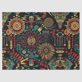 Papier Mousseline Pap Tissu Beige Chaud "Motifs inspirés du patrimoi