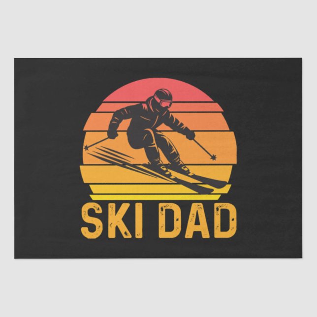Papier Mousseline papa skieur (Recto)
