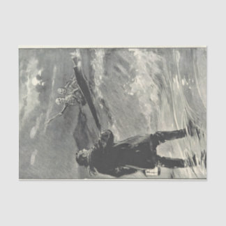 Papier Mousseline Papel De Seda 2 esqueletos en sus ataúdes