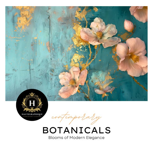 Papier Mousseline Papier à papier à papier turquoise et or flou (Créateur téléchargé)