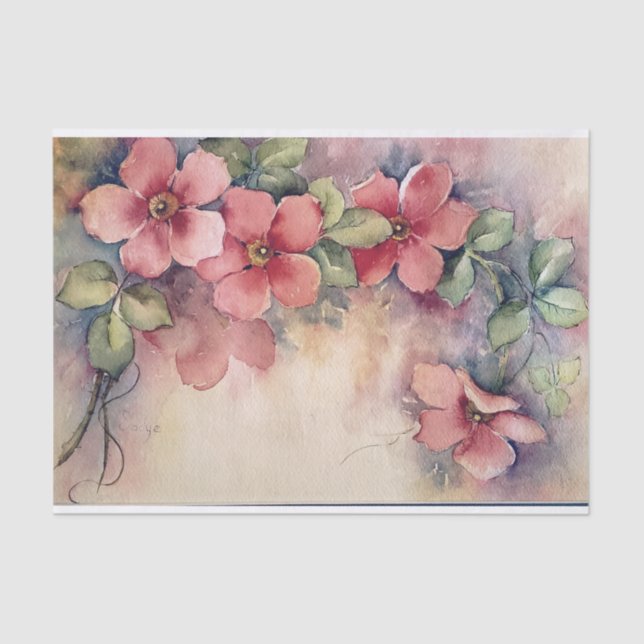 Papier Mousseline Papier à papier pour bois rose (Recto)