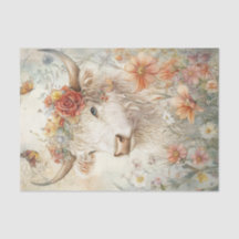 Papier à papier tissu Highland Cow