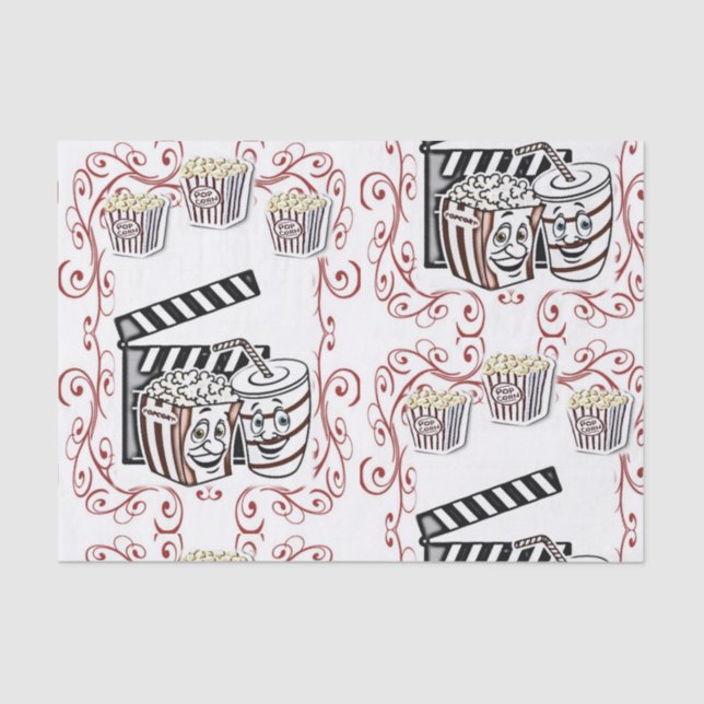 Papier Mousseline Papier à popcorn en papier de tissu décoratif (Recto)