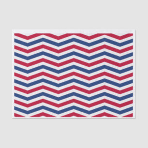 Papier Mousseline Papier blanc rouge et papier de tissus bleu