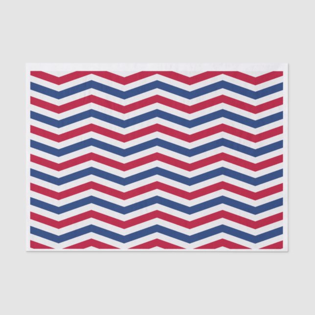 Papier Mousseline Papier blanc rouge et papier de tissus bleu (Recto)