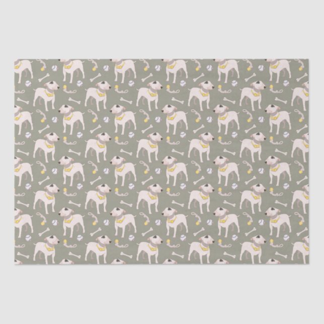 Papier Mousseline Papier cadeau Amoureux des chiens amusant (Recto)