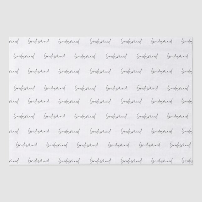 Papier Mousseline Papier cadeau de Bridesmaid (Recto)