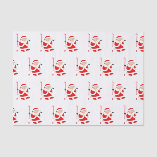 Papier Mousseline Papier cadeau de hockey sur gazon de campagne (Recto)