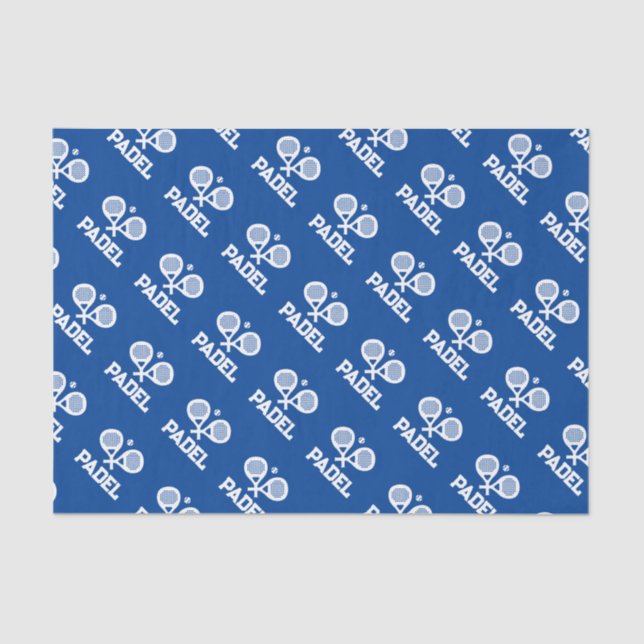 Papier Mousseline Papier cadeau personnalisé pour lecteur de padel (Recto)