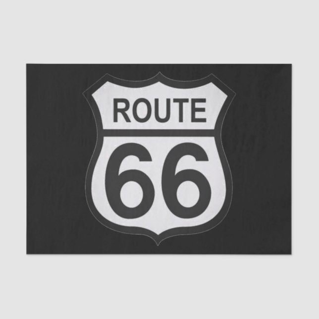 Papier Mousseline Papier cadeau Route 66 (Recto)