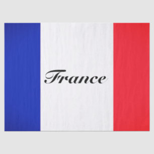 Papier Mousseline Papier cadeau Tissu avec drapeau français