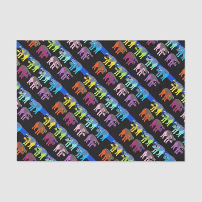 Papier Mousseline Papier chinois porcin pour le Nouvel An 2019 (Recto)