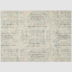 Papier Mousseline Papier compagnon de découpage Ephemera Peacock